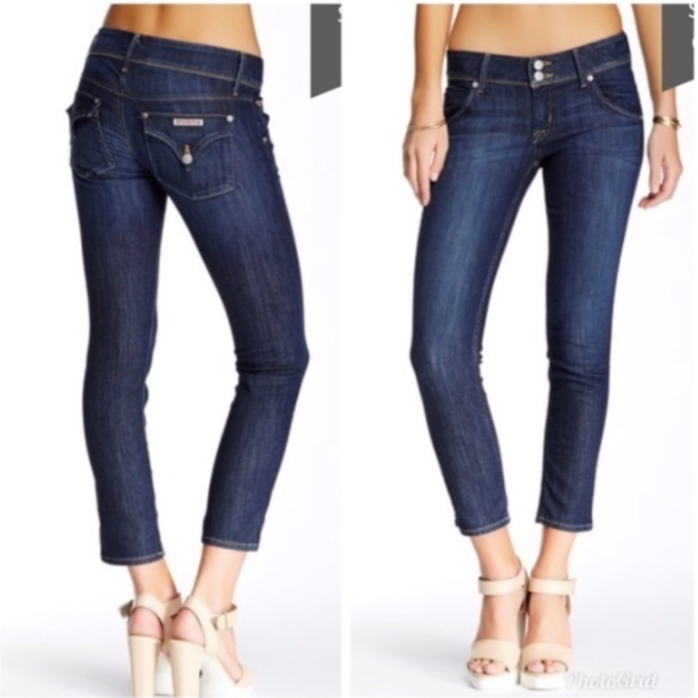 HUDSON Collin Flap Pocket Skinny Cropped Jeans Size 28